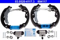 Bremsbackensatz Original ATE TopKit 03.0520-4117.3 für C1 TOYOTA 107 PEUGEOT GPL