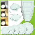 10x LED Panel Einbaustrahler Einbauleuchte Deckenleuchte Spot flach slim 230V DE
