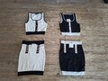 Set Weiß Schwarz Gr. 38 Made In Italy