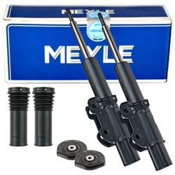 2x MEYLE Stoßdämpfer + Domlager Vorne für SPRINTER 906 VW CRAFTER 30-35 30-50