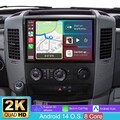 2K Android 14 Autoradio Apple CarPlay Navi Für Mercedes Benz Sprinter 2006-2017