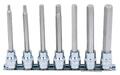 3/8" CHROMEplus Bit-Stecknuss-Satz Innensechskant, 7-tlg 4-12mm,lang - KS Tools 