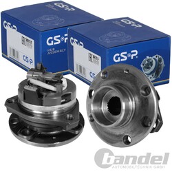 2X GSP RADLAGER-SATZ VORNE BEIDSEITIG PASSEND FÜR OPEL ASTRA ZAFIRA LINKS+RECHTS