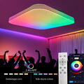 RGB LED Deckenleuchte Deckenlampe Dimmbar mit Fernbedienung Wohnzimmer Lampe NEU