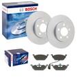 BOSCH BREMSSCHEIBEN 256mm+ BELÄGE VORNE passend für VW POLO 6 A1 SCALA KAMIQ