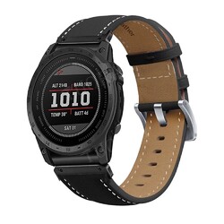 Quickfit Leder Armband für Garmin Fenix 8 7 7X Solar 6 6X Pro 3HR 5 5X Plus S70