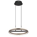Hängelampe Pendellampe Esstischleuchte rund grau Kristalle klar CCT LED H 150 cm