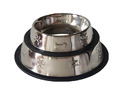 Fressnapf Futternapf Edelstahl Wasser Futter Hund Katze Set einzeln Gummiring