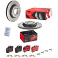 Brembo Xtra Line Bremsscheiben 280mm + Bremsbeläge Hinten passend für Audi A4 VW