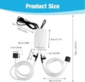 USB Teichbelüfter Luftpumpe Teich Aquarium Belüfter ﻿mit Schlauch ＆ Sprudelstein