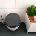 banjado Premium WC-Sitz Anthrazit Toilettendeckel mit Absenkautomatik