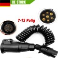 Anhänger Verlängerungskabel Stecker Steckdose 7 Polig auf 13 polig Kabel Adapter