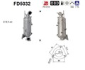 DPF Rußpartikelfilter Dieselpartikelfilter AS FD5032 Cordierit für OPEL INSIGNIA