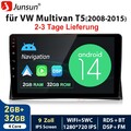 Für VW T5 Multivan Transporter Android 14 Autoradio Carplay GPS Navi WIFI BT SWC