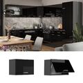 Hängeschrank flach Küchenschrank R-Line Solid Anthrazit Schwarz 60 cm Vicco