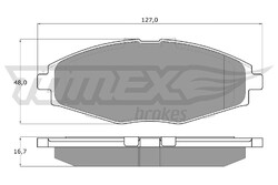 TOMEX Brakes Bremsbelagsatz Scheibenbremse TX 10-80 für MATIZ CHEVROLET DAEWOO
