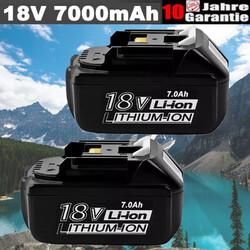 2X 18V/7,0Ah für Makita Akku BL1860B- 2er Set - 197422-4 BL1850 BL1830 O
