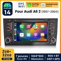 2+64GB 9" für Audi A6 S6 RS6 C5 1997-2004 Android 14 Autoradio GPS NAVI Wifi RDS
