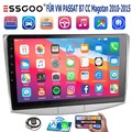 Android14 4+64G 10.1" Autoradio Apply CarPlay  GPS BT Für VW Passat B7 2010-2015