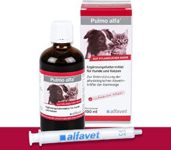 Alfavet Pulmo alfa - Saft zur Unterstützung der Atemwege (189,00 €/L)