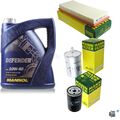 MANN-FILTER Inspektionspaket 5 L MANNOL Defender 10W-40 für VW Golf II 1.3