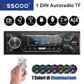 Autoradio 1 DIN Mit FM Fernbedienung Freisprecheinrichtung AUX Bluetooth USB SD