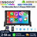 Autoradio Android13 2+64G Für Mercedes Benz C-Klasse W204 S204 KAM DAB USB BT FM