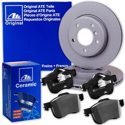ATE BRREMSSCHEIBEN 269mm + CERAMIC BELÄGE VORNE passend für DACIA DUSTER 1 2VA 269x22,5mm // Bitte Einschränkungen beachten
