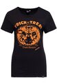 QUEEN KEROSIN Damen Vintage T-Shirt | Slim | kurzarm | Statement Trick Or Treat