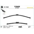 Wischblatt SWF 119468 ORIGINAL VISIOFLEX SET für SEAT VW, vorne