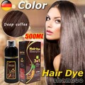 3in1 Shampoo Permanent Black Hair dye Haarfärbeshampoo für Männer & Frauen 500ml