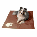 Große Kühlmatte Hunde Haustier Kühlkissen selbstkühlend Eismatte braun 99,5x70cm