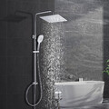 Görbach Regendusche Duschsystem Duschset ohne Armatur Edelstahl Chrom SJ-E3030CP