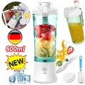 Portable Mixer Blender Smoothie Maker 600ml Elektrisch Mini Standmixer Entsafter