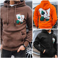 Herren Kapuzenpullover Hoodie Sweatshirt Aufdruck Pulli Basic Sport DSTREET S-XL