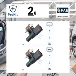 2x ORIGINAL® Fae Sensor, Nockenwellenposition für Opel CROSSLAND X / CROSSLAND