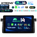 9” Autoradio DAB+ Android 14 4G+64GB GPS Navi DSP für BMW E46 M3 Rover 75 MG ZT