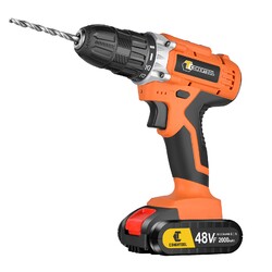 CONENTOOL 48V Akkuschrauber Set Akku-Bohrschrauber mit Akku und Ladegerät 45Nm