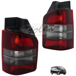 Rückleuchte Heckleuchte rot-schwarz rechts+links SET Satz Paar Flügeltüren VW T5