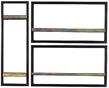 Wandregal Set 3tlg. Riverboat Altholz Wandboard Hängeregal Ablageregal Bücherreg