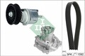 Wasserpumpe + Keilrippenriemen Rippenriemen Satz für Audi VW Schaeffler INA