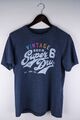 Superdry Damen-T-Shirt kurzärmelig lässig blau Pullover Größe L UK14