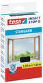 tesa Fliegengitter für Fenster Standard anthrazit durchsichtig 1,5m x 1,8m