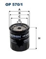 Filtron Ölfilter Öl Filter für Opel Tigra Twintop Sintra Corsa 79-10 Op570/1