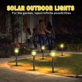 6-18x LED Solarleuchte Solar Leuchten Edelstahl außen Solarlampe Garten Wege DHL