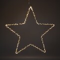 LED Metall Leuchtstern 50 cm - 150 LED - Weihnachts Deko Hänge Stern warm weiß
