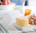 Tupperware Junge Welle, JW, Butterdose Butterschatz weiß