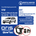 Für VW Passat Alltrack Kombi B7 Typ 3C 10-14 AHK starr +7pol spez. E-Satz TOP