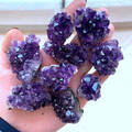 20-30g Natürlich Amethyst Druzy Geode Quarz Bergkristall Stein Cluster Heilung