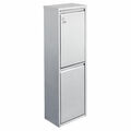 SVITA V2X15 30Liter Mülleimer Edelstahl Abfalleimer vertikal Mülltrennung Silber